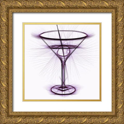Cocktail II Gold Ornate Wood Framed Art Print with Double Matting by Bolokofsky, Ronald