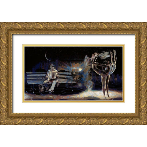 Dance To Your Own Music Gold Ornate Wood Framed Art Print with Double Matting by Bolokofsky, Ronald