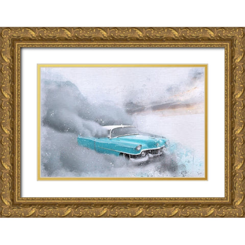 In a Cloud of Dust Gold Ornate Wood Framed Art Print with Double Matting by Bolokofsky, Ronald