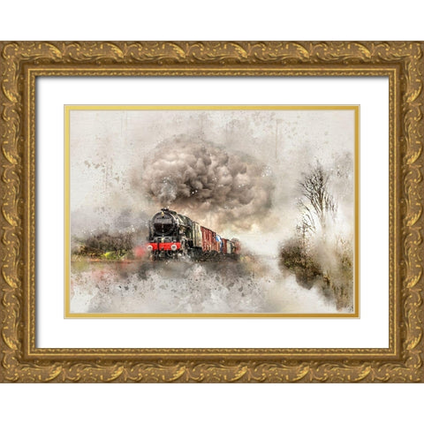 Last Train To Clarkesville II Gold Ornate Wood Framed Art Print with Double Matting by Bolokofsky, Ronald