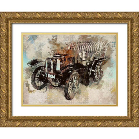 Model T Ford Gold Ornate Wood Framed Art Print with Double Matting by Bolokofsky, Ronald