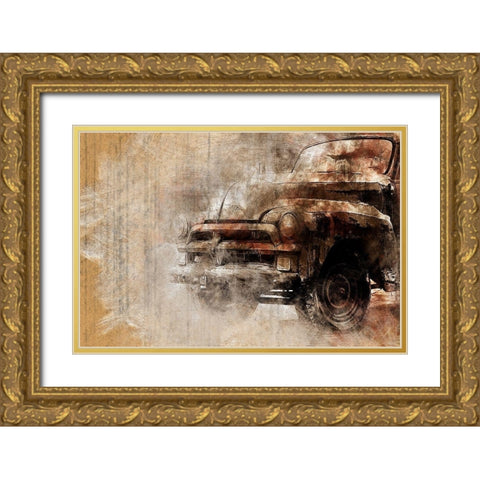 Oldtimer II Gold Ornate Wood Framed Art Print with Double Matting by Bolokofsky, Ronald