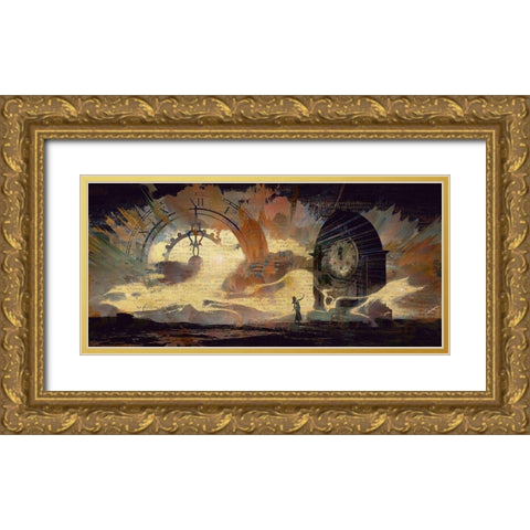The Hands of Time Gold Ornate Wood Framed Art Print with Double Matting by Bolokofsky, Ronald