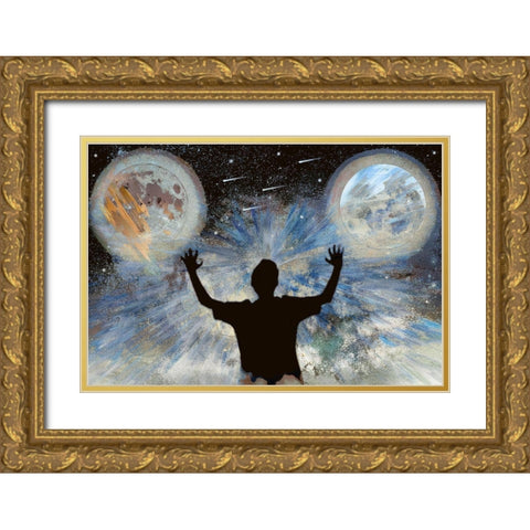 The World Is Mine Gold Ornate Wood Framed Art Print with Double Matting by Bolokofsky, Ronald