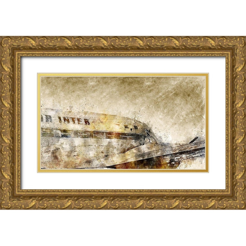 Vintage Air Gold Ornate Wood Framed Art Print with Double Matting by Bolokofsky, Ronald