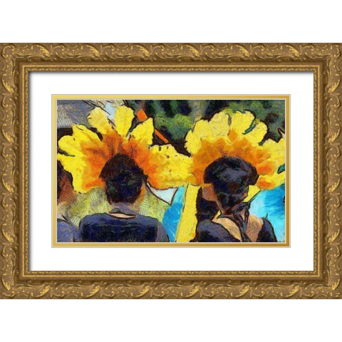 Admiration Gold Ornate Wood Framed Art Print with Double Matting by Bolokofsky, Ronald