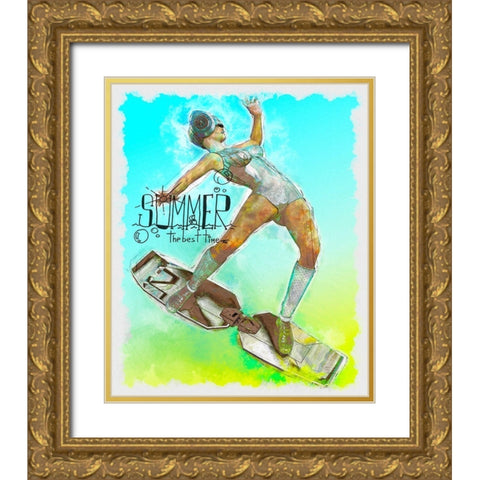 Airboard Gold Ornate Wood Framed Art Print with Double Matting by Bolokofsky, Ronald