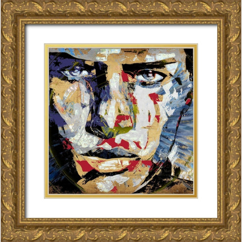 American Portrait  Gold Ornate Wood Framed Art Print with Double Matting by Bolokofsky, Ronald