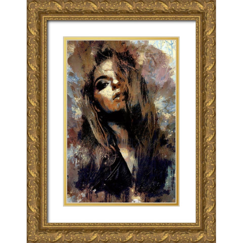 Amore Gold Ornate Wood Framed Art Print with Double Matting by Bolokofsky, Ronald