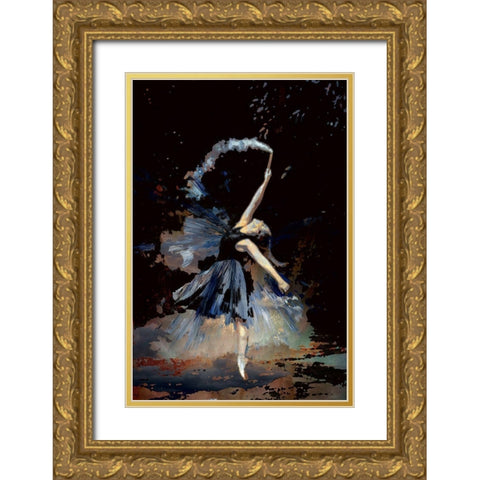Dancing With A Flair Gold Ornate Wood Framed Art Print with Double Matting by Bolokofsky, Ronald