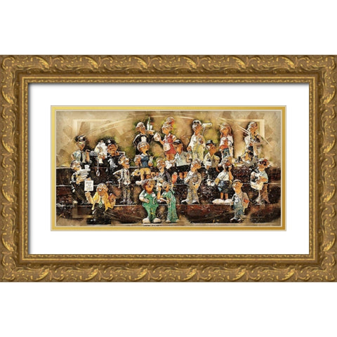 Different Walks of Life Gold Ornate Wood Framed Art Print with Double Matting by Bolokofsky, Ronald