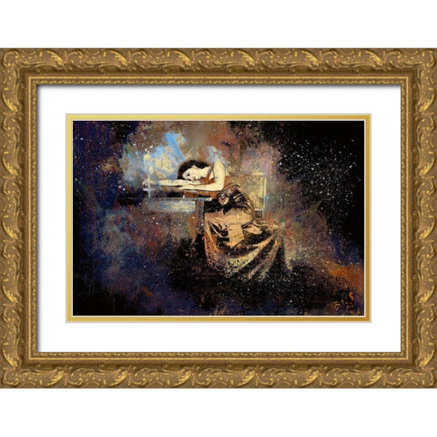 Enchantment Gold Ornate Wood Framed Art Print with Double Matting by Bolokofsky, Ronald