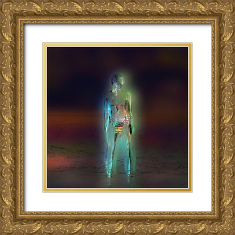 Midnight Glow Gold Ornate Wood Framed Art Print with Double Matting by Bolokofsky, Ronald