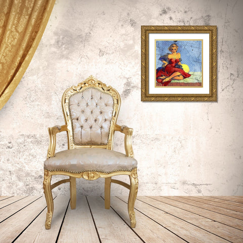 Modern Chic I Gold Ornate Wood Framed Art Print with Double Matting by Bolokofsky, Ronald