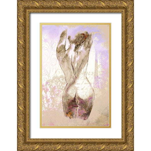Parisian Beauty Gold Ornate Wood Framed Art Print with Double Matting by Bolokofsky, Ronald