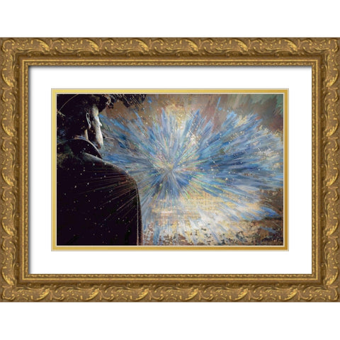 Questions Gold Ornate Wood Framed Art Print with Double Matting by Bolokofsky, Ronald