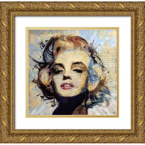 Sweet Marilyn Gold Ornate Wood Framed Art Print with Double Matting by Bolokofsky, Ronald