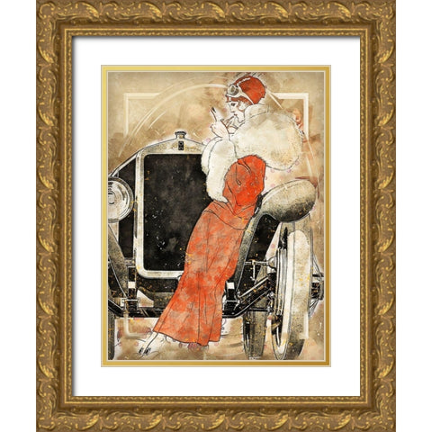 Vintage Couture Gold Ornate Wood Framed Art Print with Double Matting by Bolokofsky, Ronald