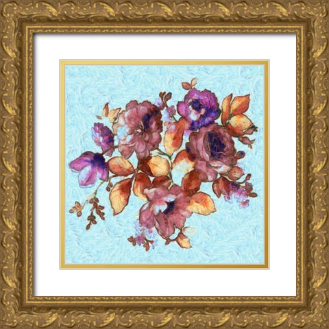 Van Goghs Garden  Gold Ornate Wood Framed Art Print with Double Matting by Bolokofsky, Ronald