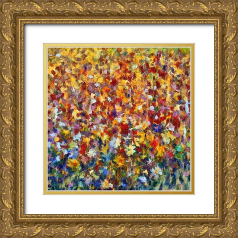 Dancing Garden IV Gold Ornate Wood Framed Art Print with Double Matting by Bolokofsky, Ronald