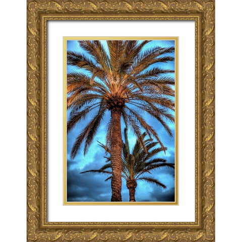 Against the Blue Sky Gold Ornate Wood Framed Art Print with Double Matting by Bolokofsky, Ronald