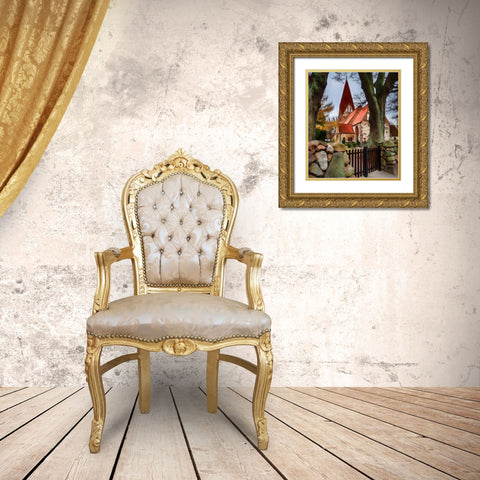 Welcome Gold Ornate Wood Framed Art Print with Double Matting by Bolokofsky, Ronald