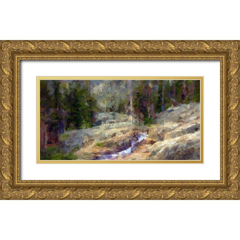 Shadow Creek Gold Ornate Wood Framed Art Print with Double Matting by Bolokofsky, Ronald
