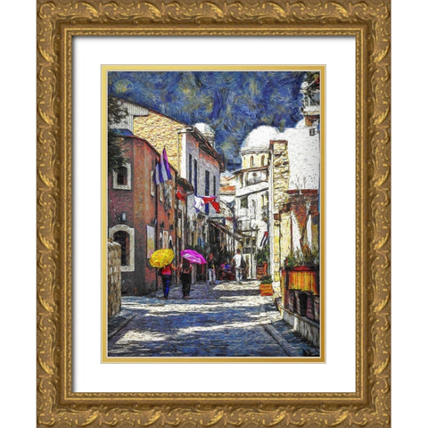 Cyprus Gold Ornate Wood Framed Art Print with Double Matting by Bolokofsky, Ronald