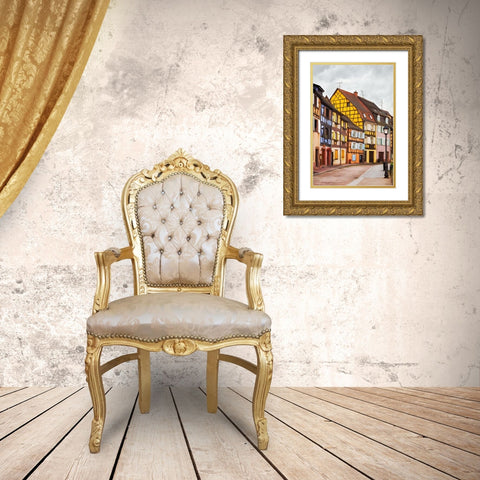 Narrow Streets of Colmar III Gold Ornate Wood Framed Art Print with Double Matting by Bolokofsky, Ronald