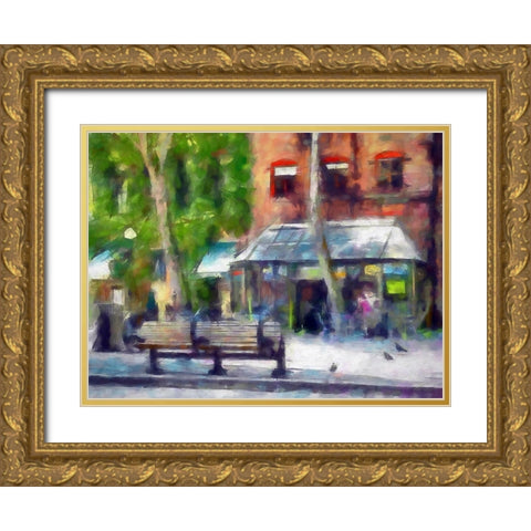 Our Town Gold Ornate Wood Framed Art Print with Double Matting by Bolokofsky, Ronald