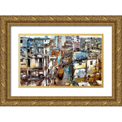 Urban Ghetto Gold Ornate Wood Framed Art Print with Double Matting by Bolokofsky, Ronald