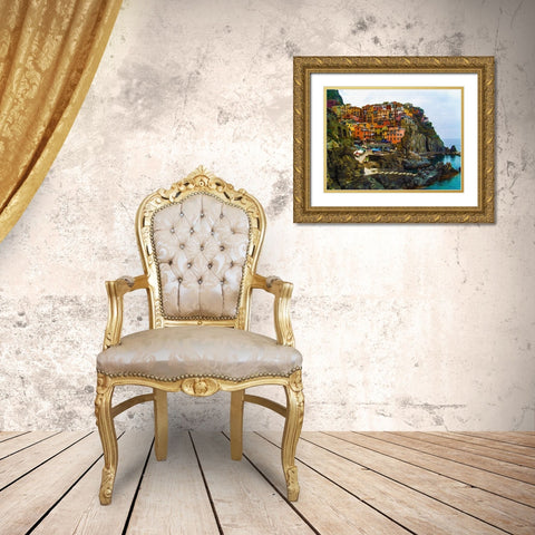 Italy Gold Ornate Wood Framed Art Print with Double Matting by Bolokofsky, Ronald