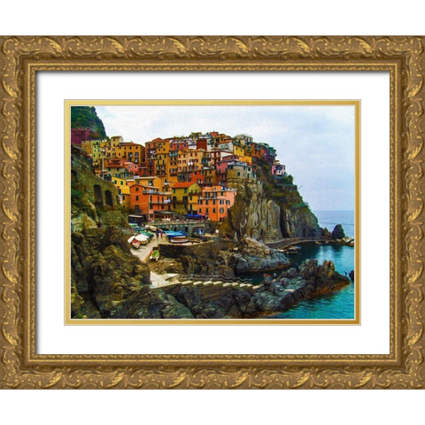 Italy Gold Ornate Wood Framed Art Print with Double Matting by Bolokofsky, Ronald
