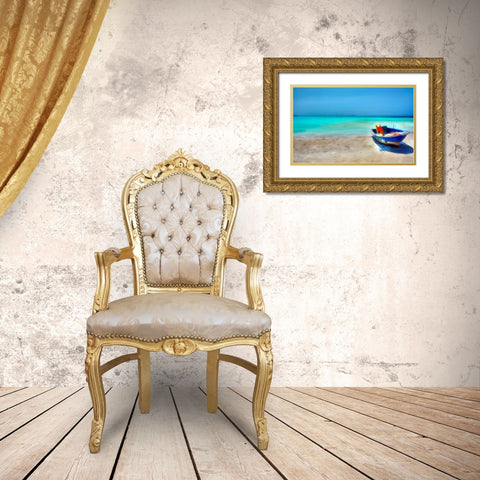 Shadow On the Sand Gold Ornate Wood Framed Art Print with Double Matting by Bolokofsky, Ronald