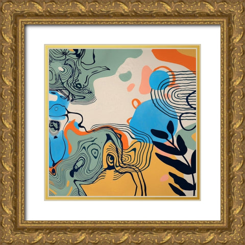 Boho Elements 100 Gold Ornate Wood Framed Art Print with Double Matting by Bolokofsky, Ronald