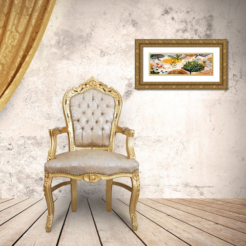 Botanical Collage I Gold Ornate Wood Framed Art Print with Double Matting by Bolokofsky, Ronald