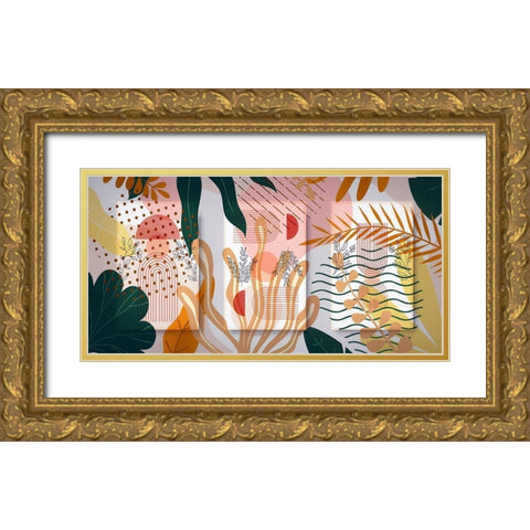 Garden Elements 431 Gold Ornate Wood Framed Art Print with Double Matting by Bolokofsky, Ronald
