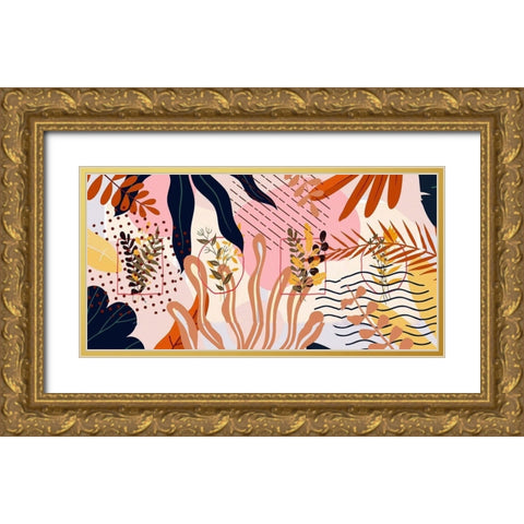 Garden Elements 432 Gold Ornate Wood Framed Art Print with Double Matting by Bolokofsky, Ronald