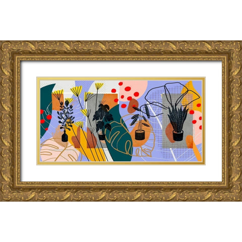 Garden Elements 433 Gold Ornate Wood Framed Art Print with Double Matting by Bolokofsky, Ronald