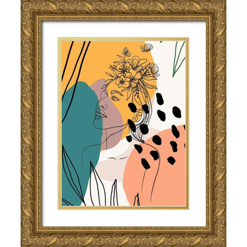 Island Girl 1310 Gold Ornate Wood Framed Art Print with Double Matting by Bolokofsky, Ronald