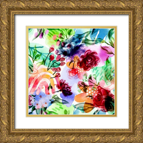 Magical Garden 681 Gold Ornate Wood Framed Art Print with Double Matting by Bolokofsky, Ronald