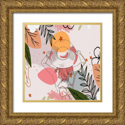 Summer Sun 206 Gold Ornate Wood Framed Art Print with Double Matting by Bolokofsky, Ronald