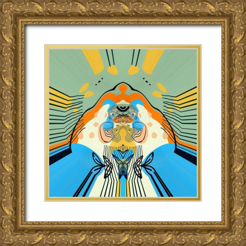 Walking the Runway Gold Ornate Wood Framed Art Print with Double Matting by Bolokofsky, Ronald