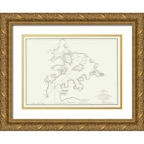 Bucarelli Bay Alaska - LImprimeire 1797 Gold Ornate Wood Framed Art Print with Double Matting by L''Imprimeire