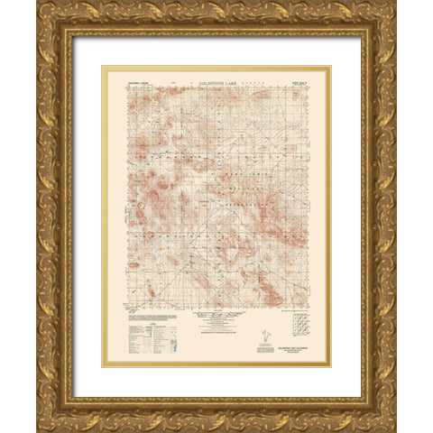 Goldstone Sheet - US Army 1948 Gold Ornate Wood Framed Art Print with Double Matting by US Army