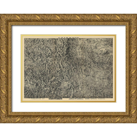 Colorado - McConnell 1894  Gold Ornate Wood Framed Art Print with Double Matting by McConnell