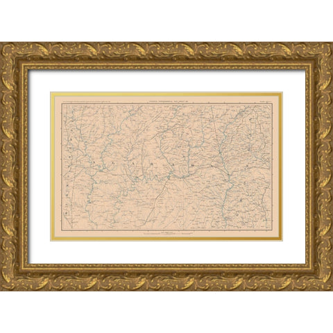 Alabama - Lamont 1894 Gold Ornate Wood Framed Art Print with Double Matting by Unknown