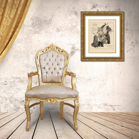 Battlefield of Chattanooga - Smith 1863 Gold Ornate Wood Framed Art Print with Double Matting by Smith