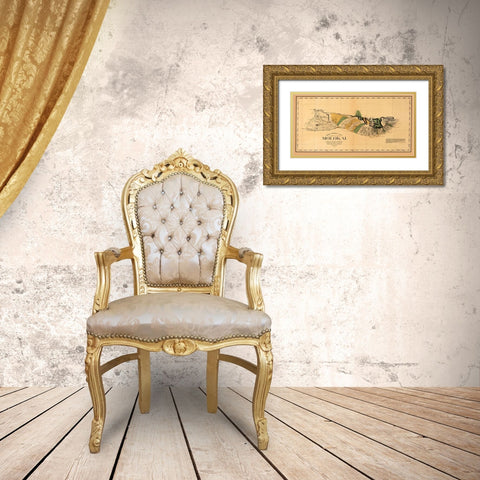 Molokai Hawaii - Willis 1897 Gold Ornate Wood Framed Art Print with Double Matting by Willis