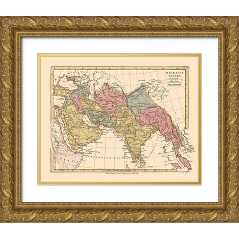 Middle East Asia - Wilkinson 1807 Gold Ornate Wood Framed Art Print with Double Matting by Wilkinson